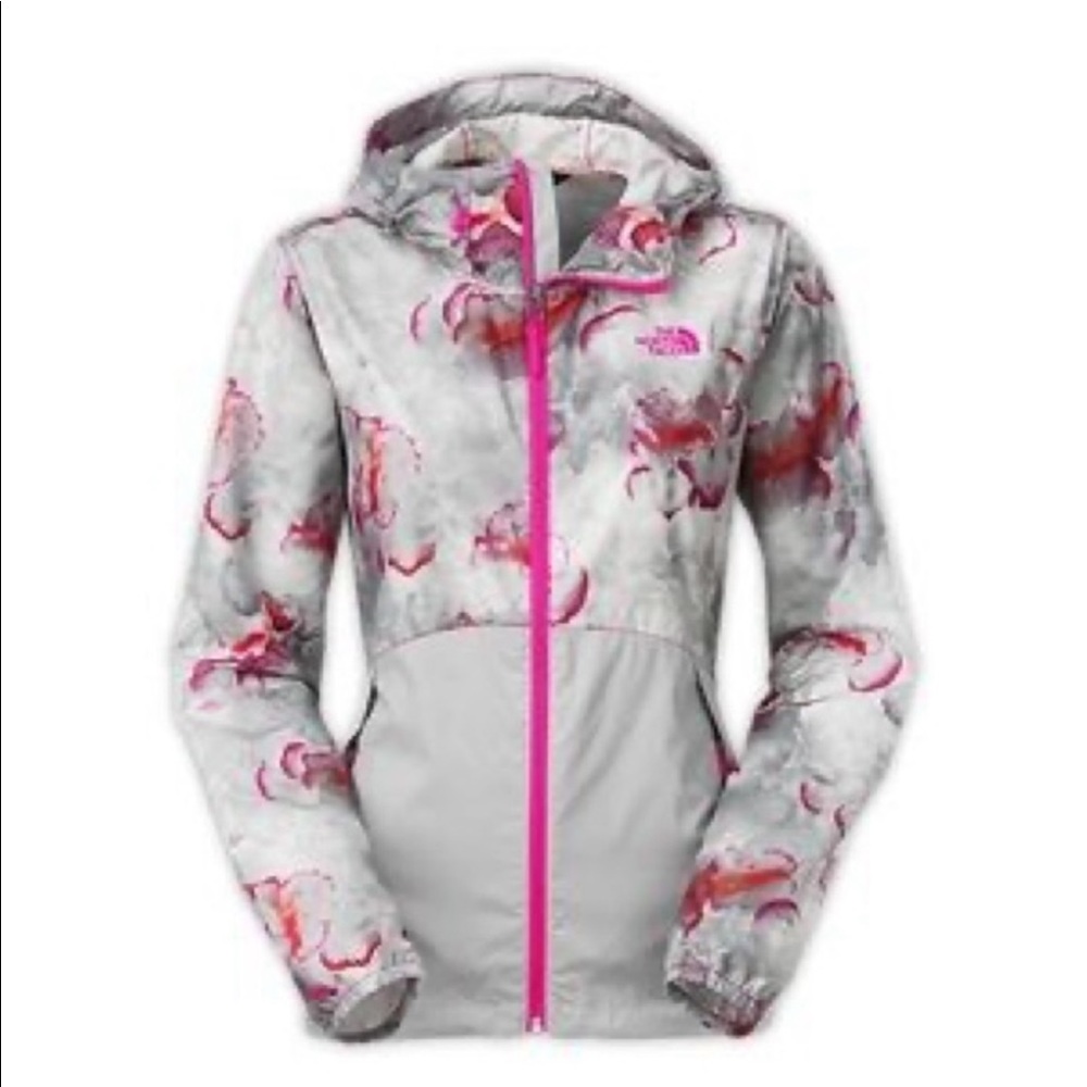 North Face | Pink Floral Full Zip Jacket